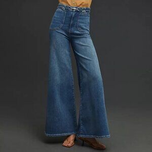 Anthropologie Pilcro Uptown High-Rise Wide-Leg Jeans 29